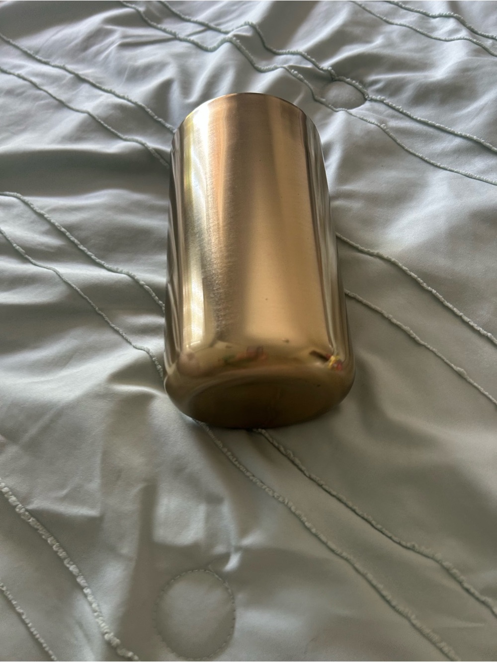 Metallic Gold colored Stainless vase